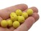 9 11mm 7/16 Inch Yellow Vintage Lucite Round Ball Buttons